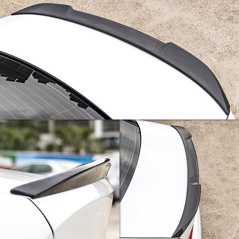 Easy Install Carbon Fiber Trunk Spoiler for 2013-2018 BMW F30 Sedan & F80 M3