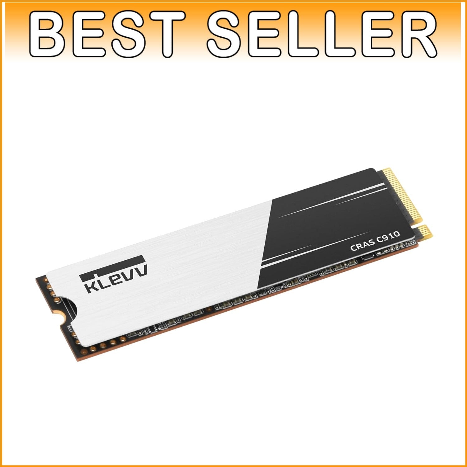 Ultra-Fast 1TB NVMe SSD CRAS C910 with Heatsink - Ideal for Gamers & Creators