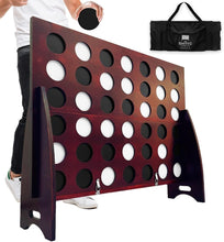 Load image into Gallery viewer, Eco-Friendly Giant 4-in-a-Row Game - Collapsible &amp; Portable for Family Fun