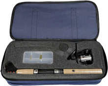 Load image into Gallery viewer, Ambidextrous Voyager Spinning Travel Fishing Kit - Perfect for Adventures