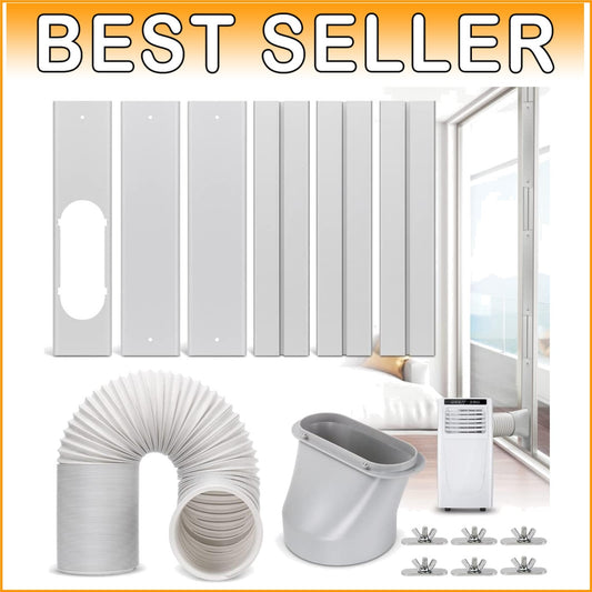 Universal 5.9" Exhaust Hose and Window Seal Kit for Portable Air Conditioners
