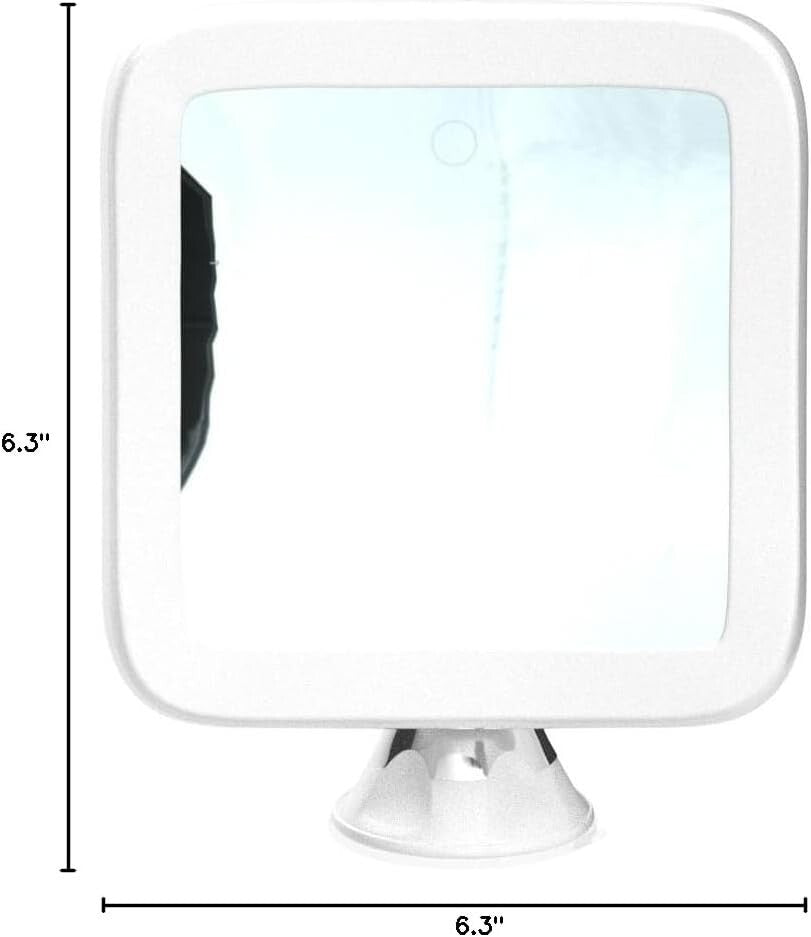 Dimmable Touch Control 10X Magnifying Mirror with 360-Degree Swivel for Easy Use