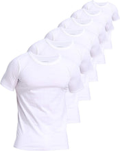 Load image into Gallery viewer, Classic Fit 6-Pack Men's Cotton Undershirts with Invisible Crew Neck Design