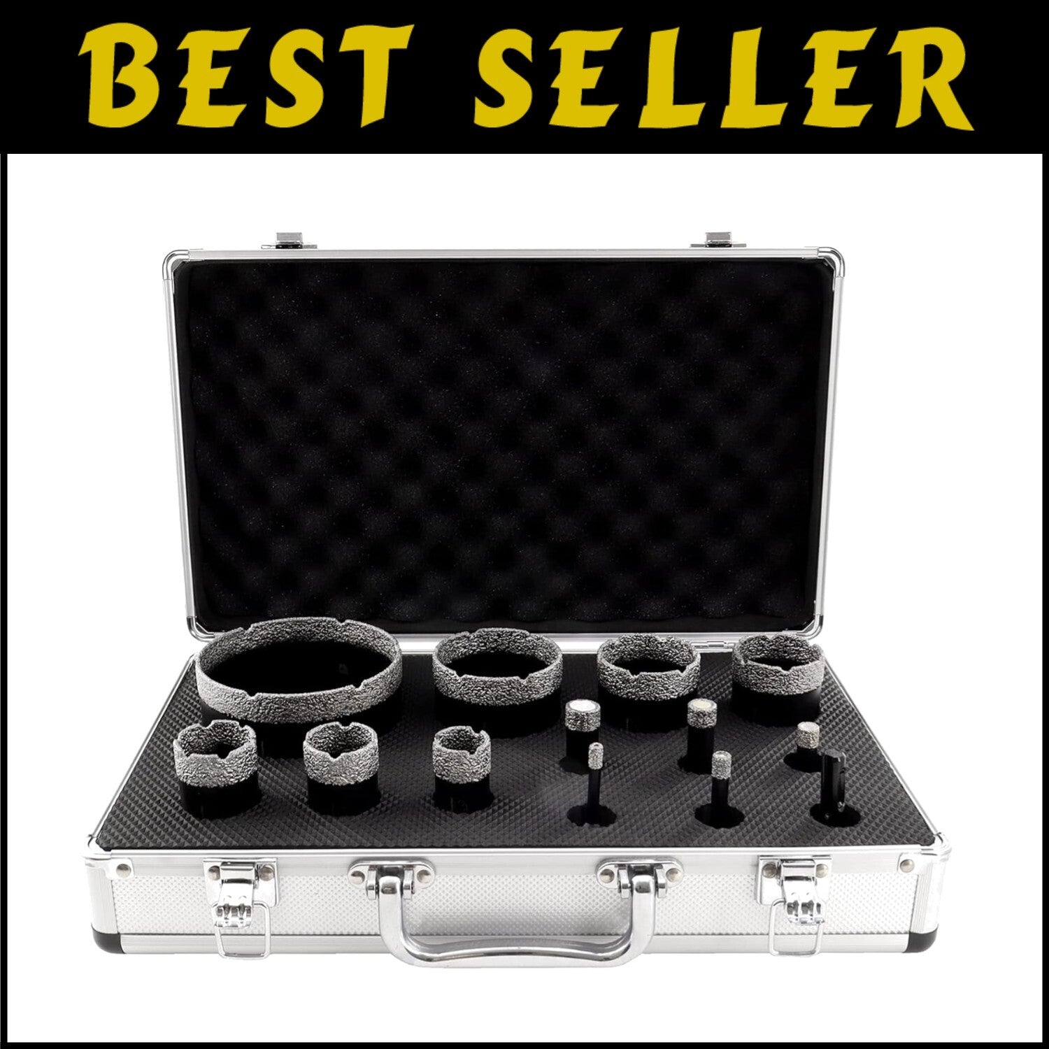 Compact Diamond Core Drill Bits Set with SDS Adapter for Precision Cutting