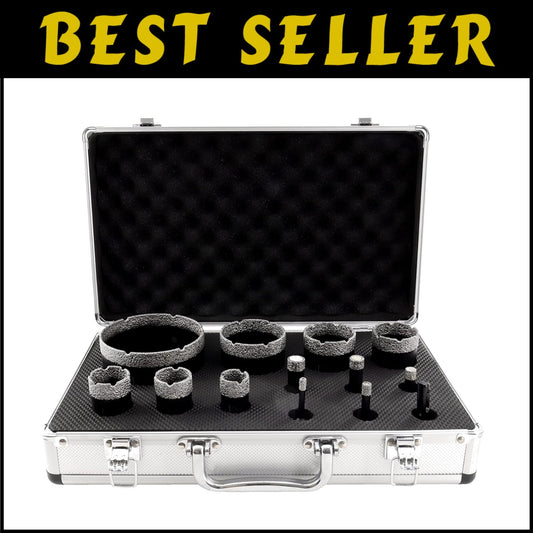 Compact Diamond Core Drill Bits Set with SDS Adapter for Precision Cutting