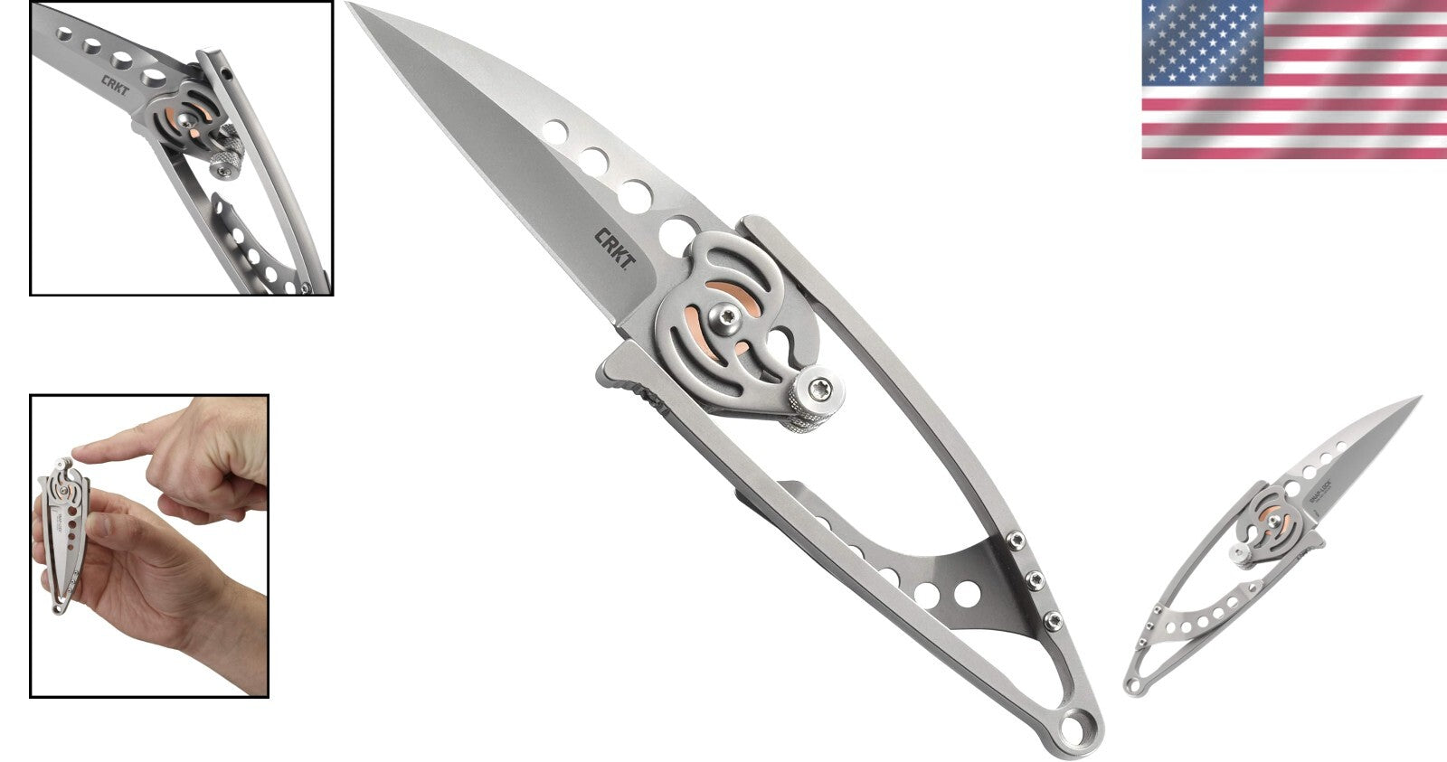 Gentleman Snap Lock Folding Knife: 2.55" Satin Blade with Quick Release Lanyard