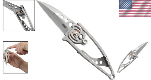 Gentleman Snap Lock Folding Knife: 2.55" Satin Blade with Quick Release Lanyard