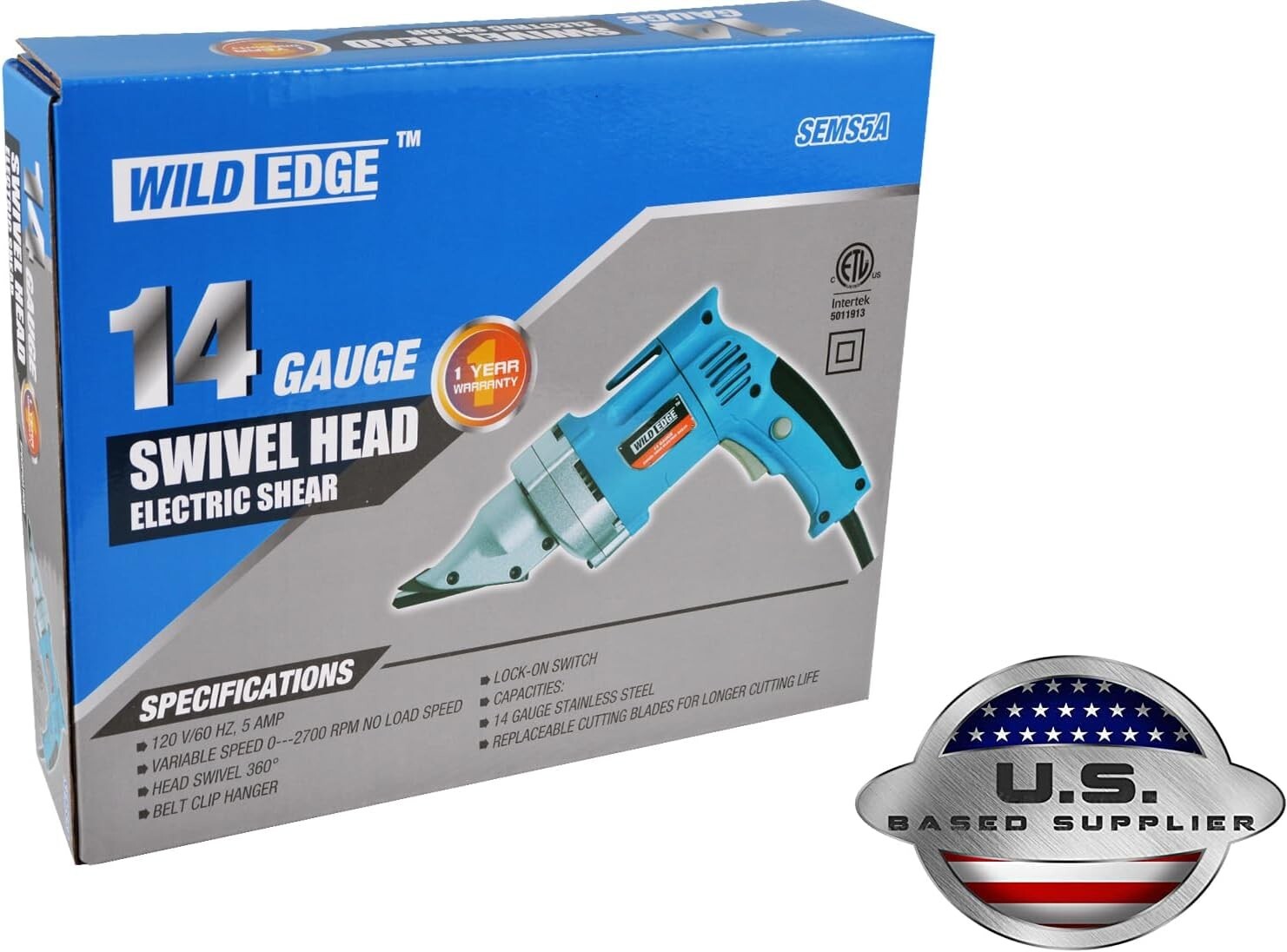 Professional 14 Gauge Metal Cutter - Ergonomic Design, 2700 SPM Variable Speed