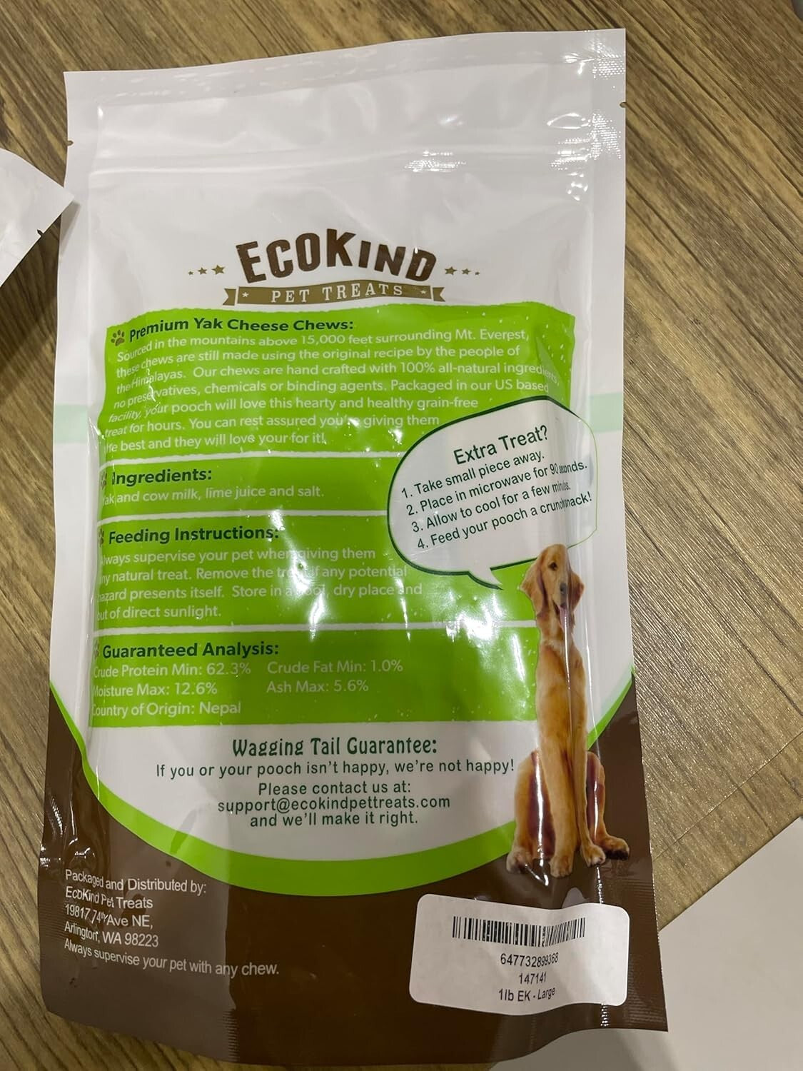 EcoKind Yak Cheese Dog Chews - All-Natural 3 lb, Perfect for Aggressive Chewers