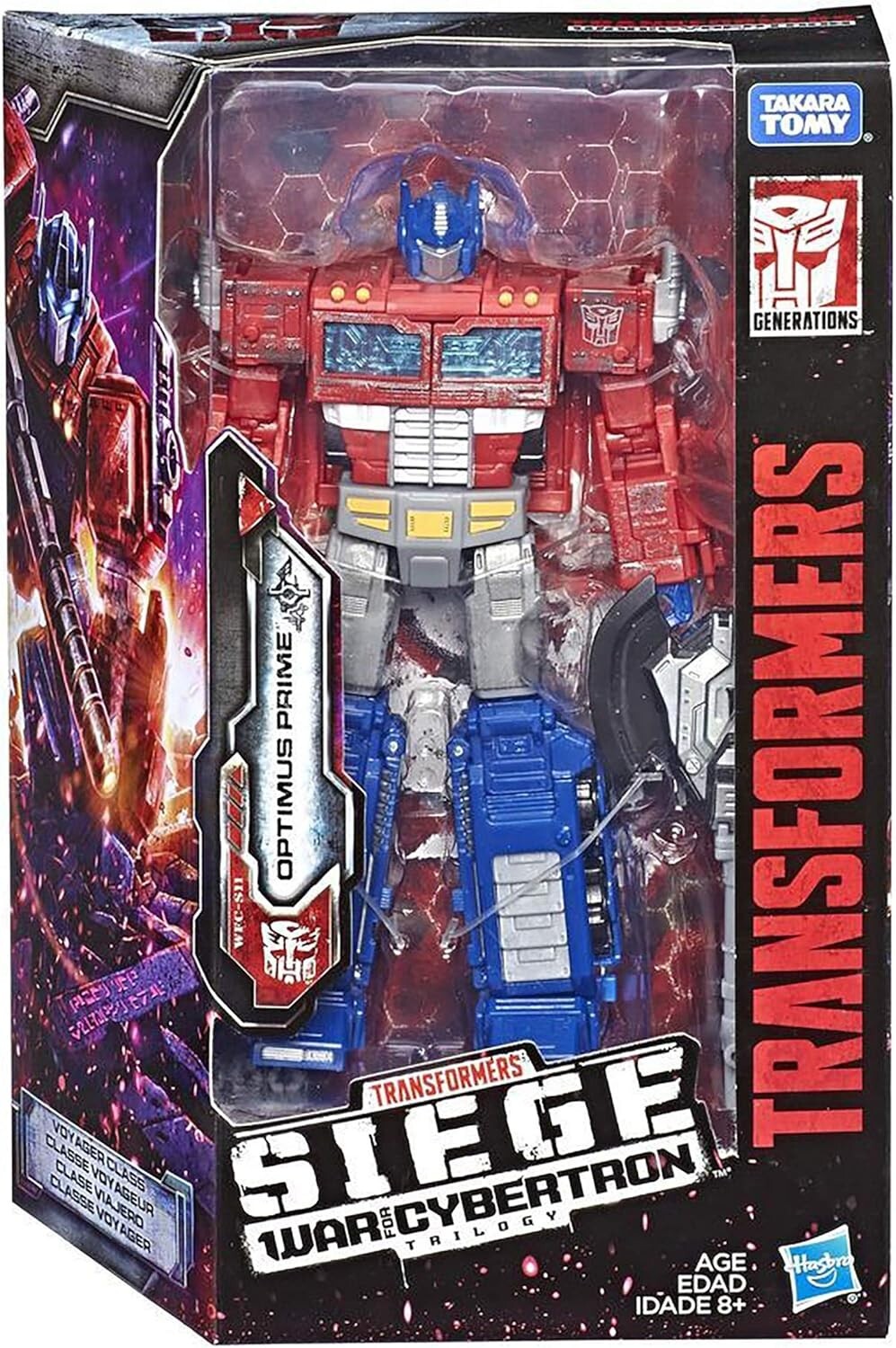 8.5" Transformers Optimus Prime Voyager Class Action Figure with Custom Weapons