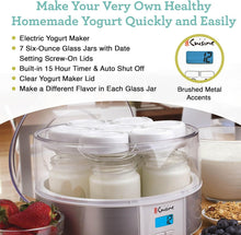 Load image into Gallery viewer, Automatic Digital Yogurt Maker with 7 Glass Jars for Homemade Probiotics