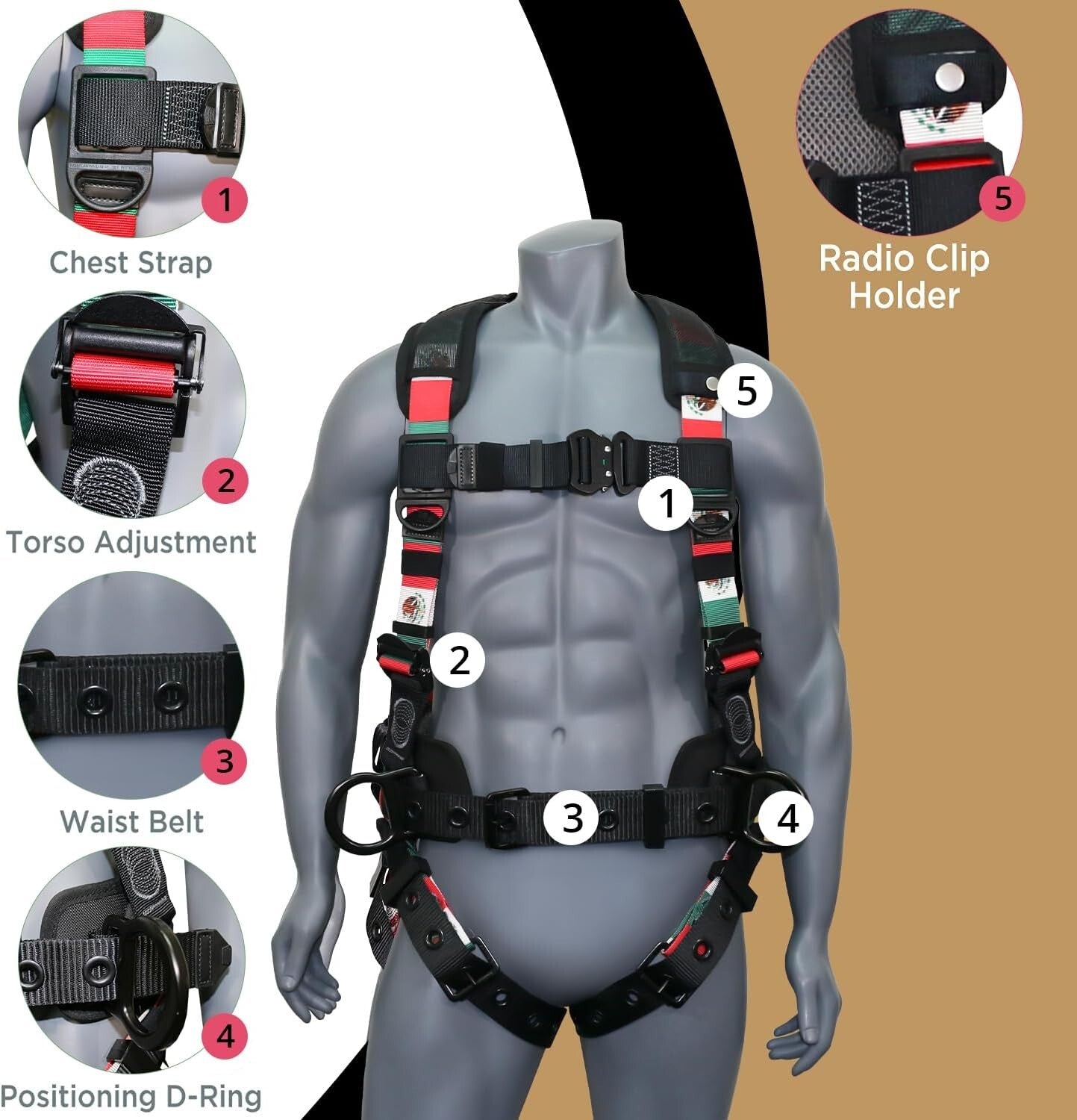 High-Strength Fall Protection Harness for Ultimate Worker Safety and Support