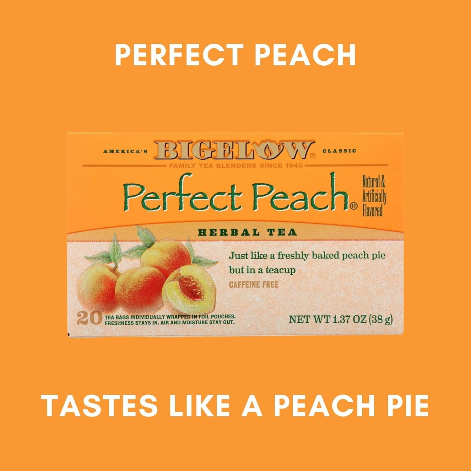 Bigelow Medicine Ball Cold Buster Tea Bundle: 28 Mint Medley & 20 Perfect Peach