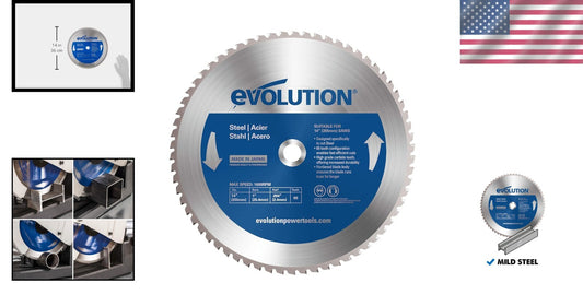 Professional Quality 14" Mild Steel Cutting Blade - 66T Tungsten Carbide Teeth