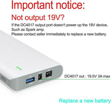Load image into Gallery viewer, Lightweight Lithium-Ion Battery Pack with DC Output for Laptops and Cameras