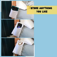 Load image into Gallery viewer, Machine Washable Bed Wedge Pillow with Side Pockets - Comfort &amp; Convenience