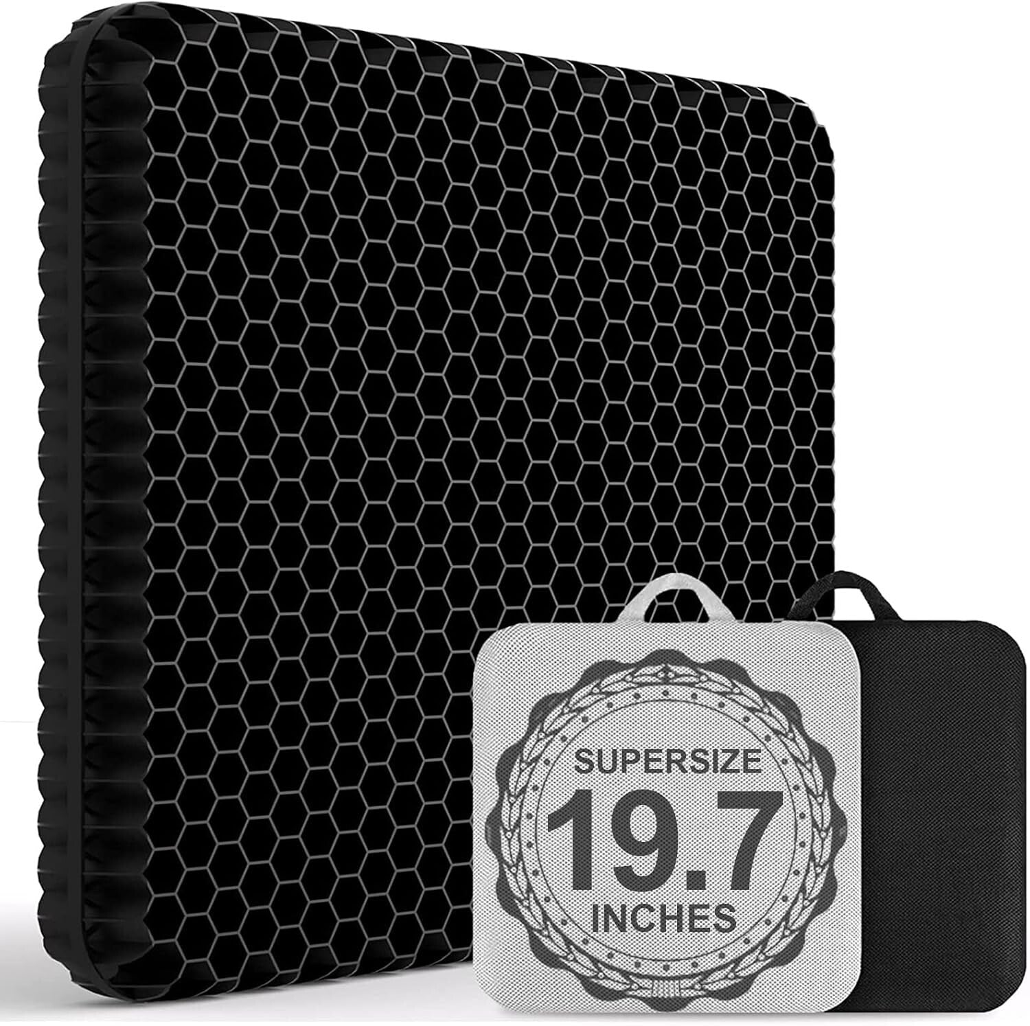 Pain-Relief Gel Seat Cushion with Non-Slip Bottom - Perfect for All Chairs