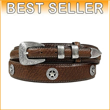 Load image into Gallery viewer, Stylish Adjustable Western Ranger Belt 1-3/8" to 3/4" with Antique Buckle