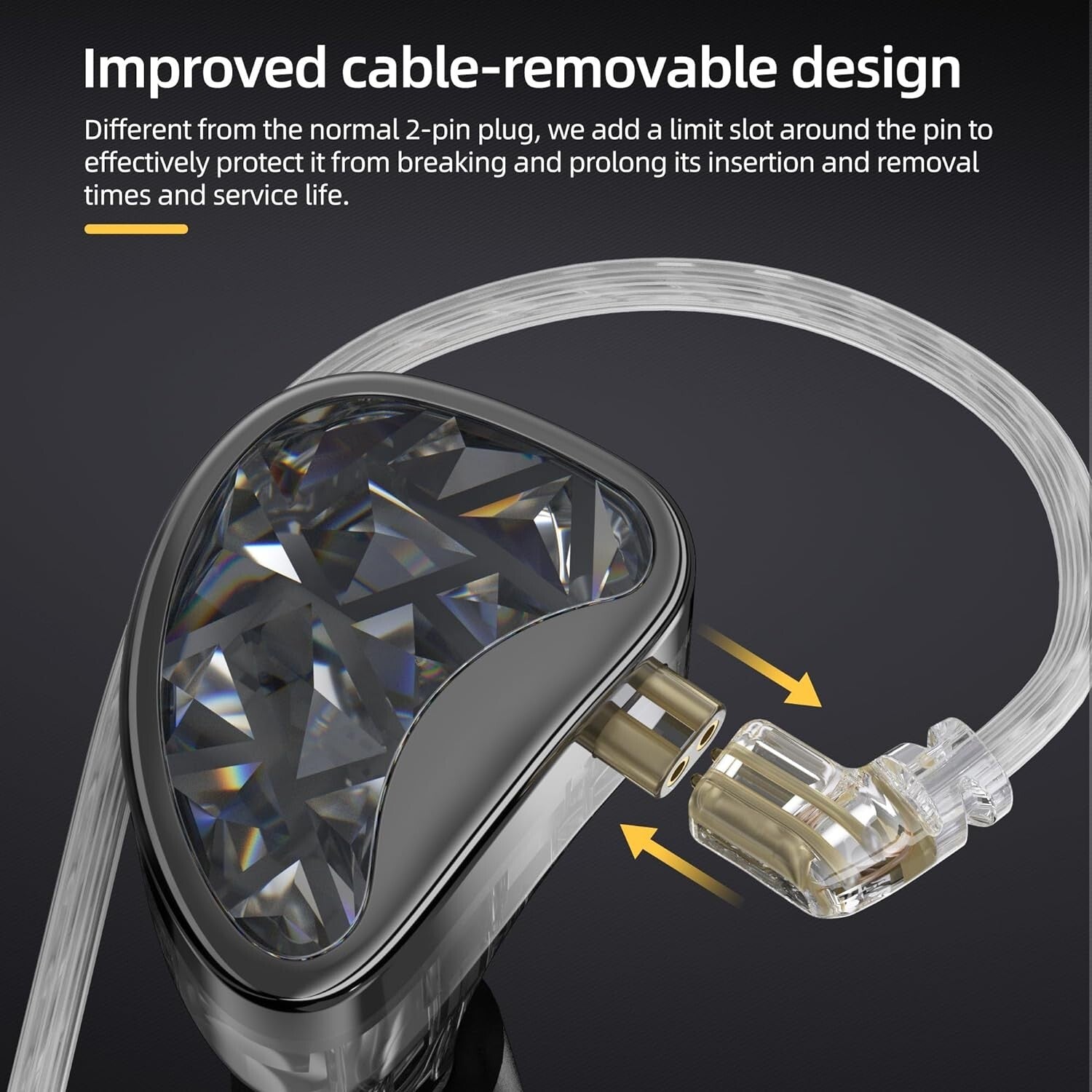 IEM Earphones with 24 Balanced Armature Drivers & Detachable Cable - HiFi Sound
