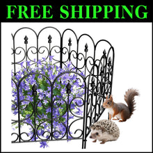 Load image into Gallery viewer, Stylish 10ft Decorative Garden Fence - 5 Rustproof Panels, Easy Storage Design