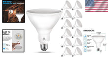 Load image into Gallery viewer, UL Certified LED Outdoor Flood Light Bulbs, 900 Lumens, Non-Dimmable - 12 Pack