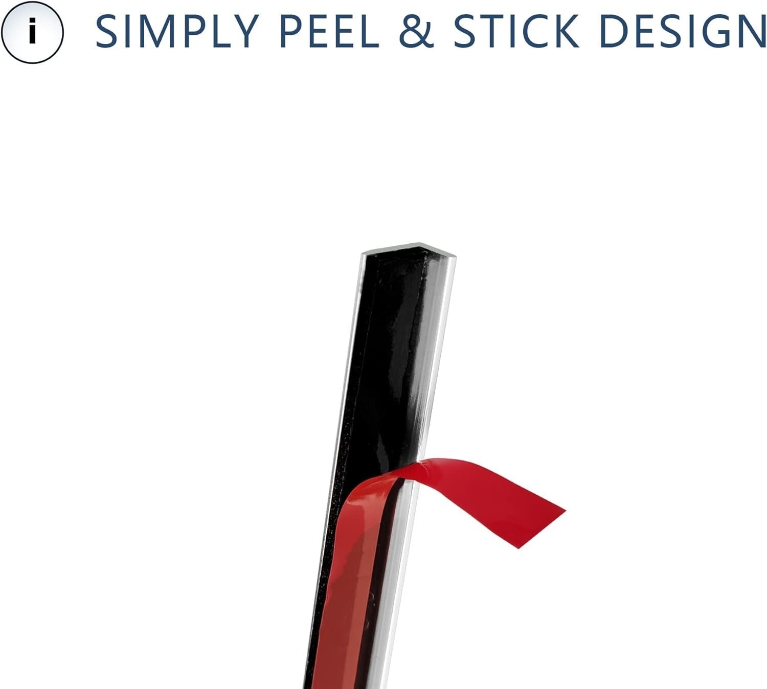 Easy-to-Install Peel and Stick Aluminum Tile Trim for Kitchen & Bath Backsplash