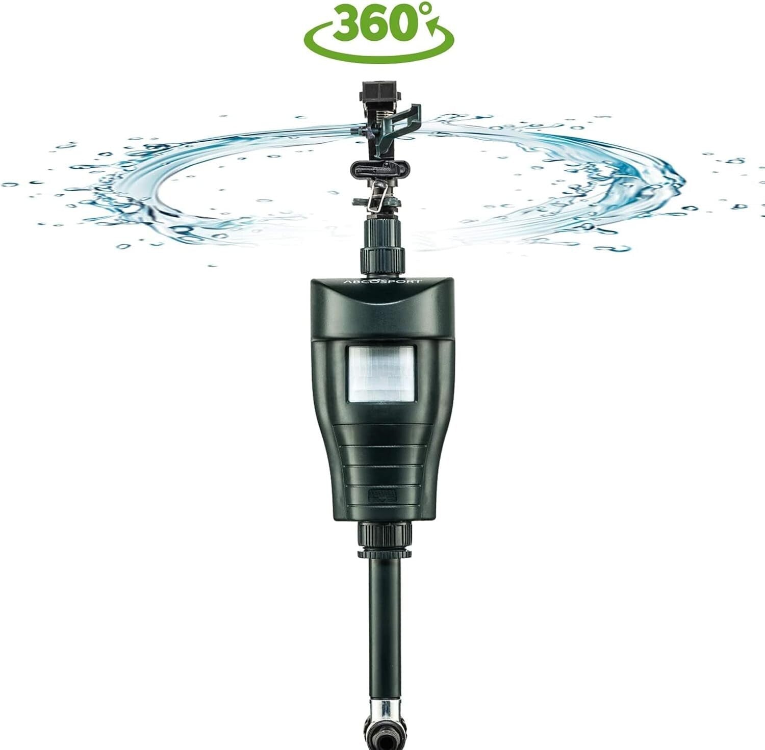 Humane Motion Activated Pet Deterrent Sprinkler Set - Protect Your Yard Safely