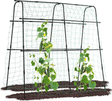 Load image into Gallery viewer, Elegant 5.3 FT Garden Cucumber Trellis with Easy Assembly - Supports Heavy Vines