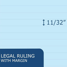 Load image into Gallery viewer, Sustainable Blue Legal Pads 8.5" x 11" - 50 Sheets, 36-Pack for Easy Writing