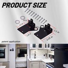 Load image into Gallery viewer, Norcold Polar RV Refrigerator Door Hinge Repair Kit - 2 Hinges, Washers &amp; Screws