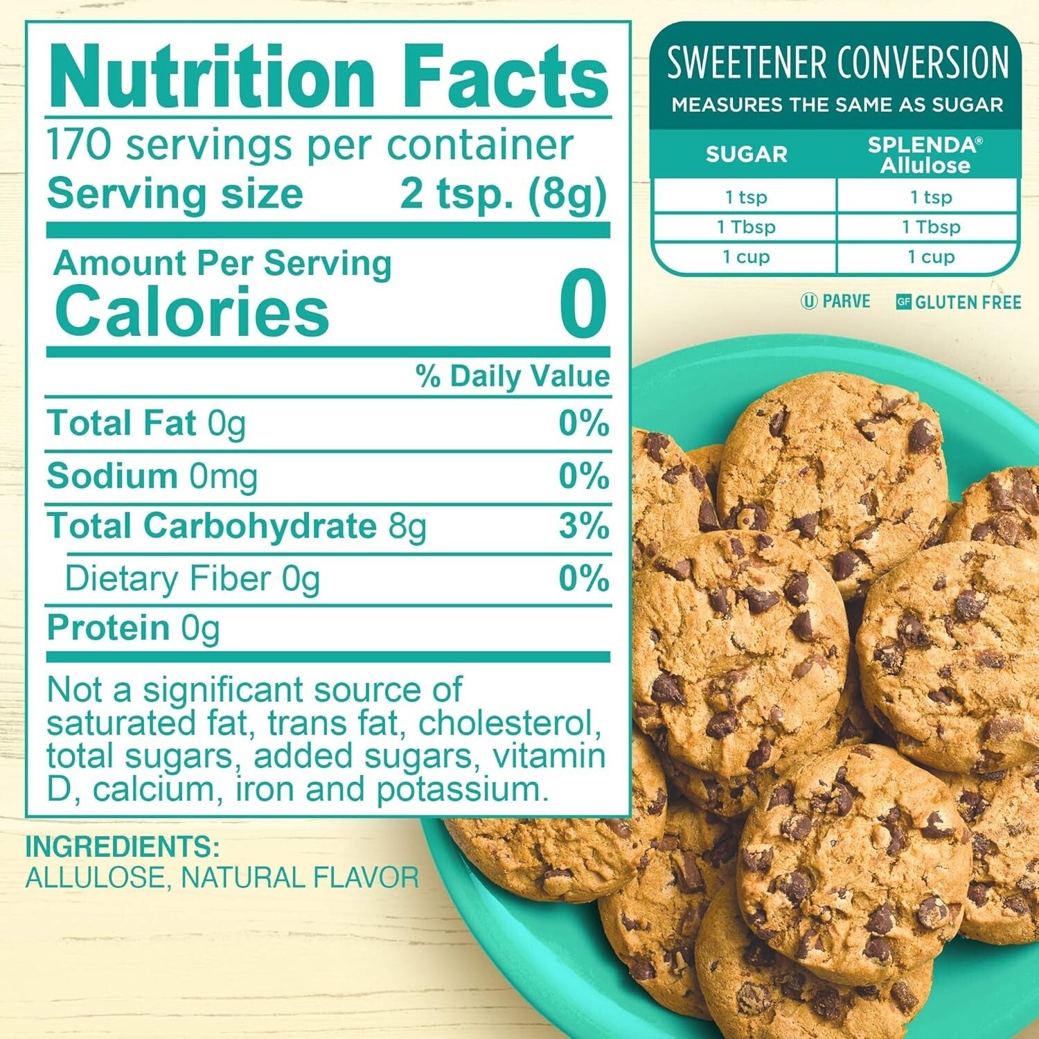 Versatile 3 lb Allulose Sweetener - Ideal for Keto Baking & Refreshing Drinks