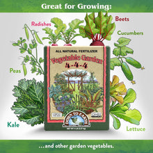 Load image into Gallery viewer, All-Natural 15 lb Vegetable Fertilizer 4-4-4 Mix for Healthy Garden Growth