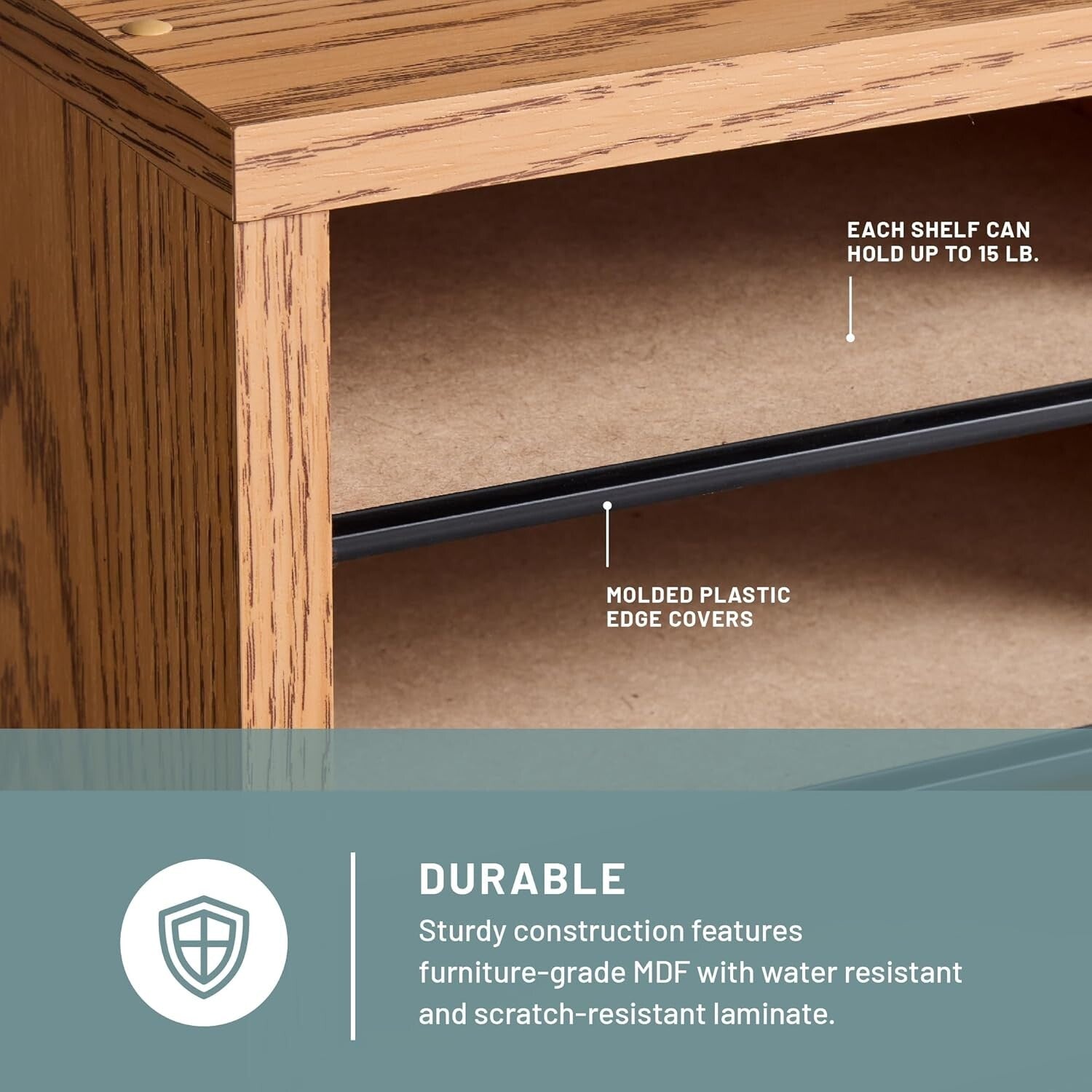 Multi-Functional 36 Compartment Literature Sorter - Easy Access Wooden Organizer