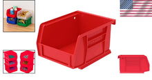 Load image into Gallery viewer, 24-Pack Stackable Red AkroBins - Multi-Purpose Storage Bins for Home &amp; Garage