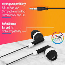 Load image into Gallery viewer, Soft Silicone In-Ear Earbuds 100 Pack - Comfortable Headphones for Students