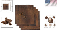 Load image into Gallery viewer, Soft Antique Brown Leather Crafting Sheets - Set of 4 Ideal for DIY Projects