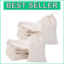 Load image into Gallery viewer, Natural Canvas Drawstring Sachets - Perfect for Tea, Gifts &amp; Events 200 Count