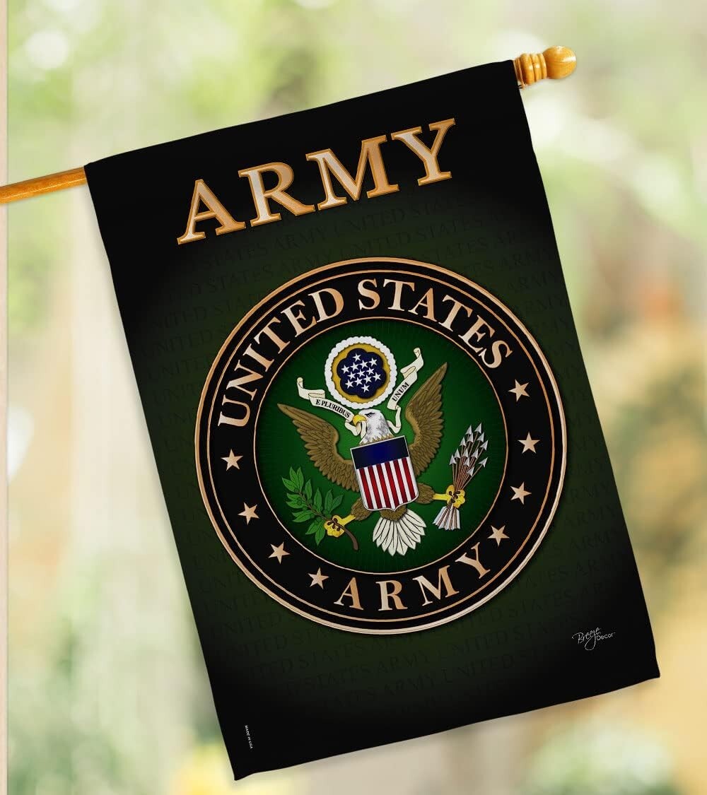 Elegant 28" x 40" Patriotic Veteran Garden Flag with Complete Mounting Kit