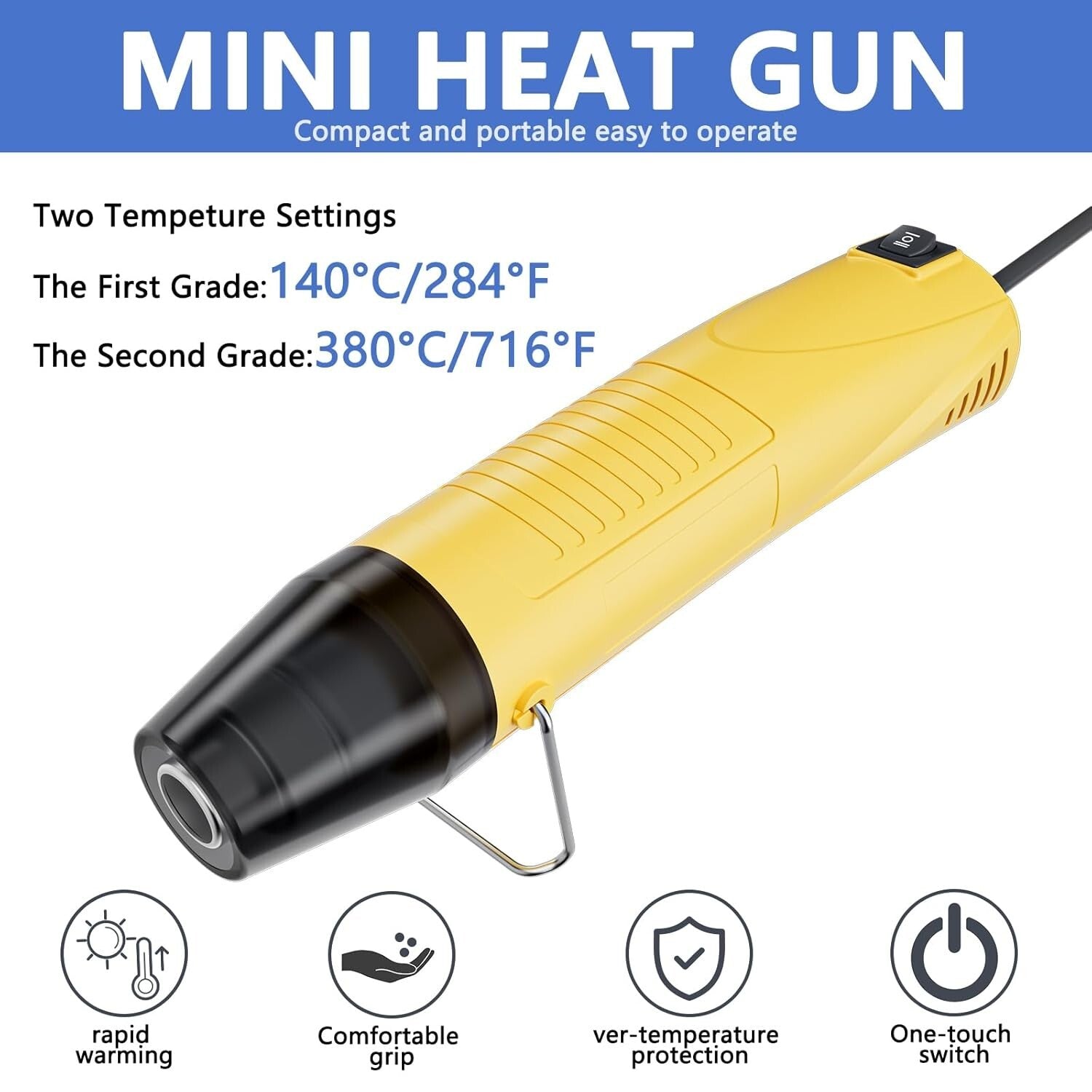 810 PCS Waterproof Solder Seal Wire Connectors with Mini Heat Gun for Marine Use