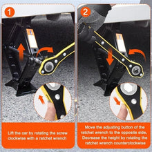 Load image into Gallery viewer, Portable Emergency Tire Change Kit - 3 Ton Scissor Jack &amp; Tools Included