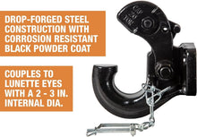 Load image into Gallery viewer, Compact 20 Ton Pintle Hook with 40,000 Lb Capacity - Perfect for Contractors