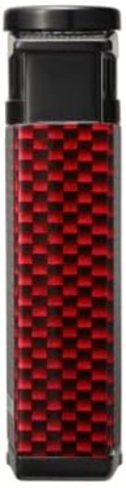 EVO Jet Flame Butane Lighter - Red Carbon Fiber - Windproof & Refillable Design