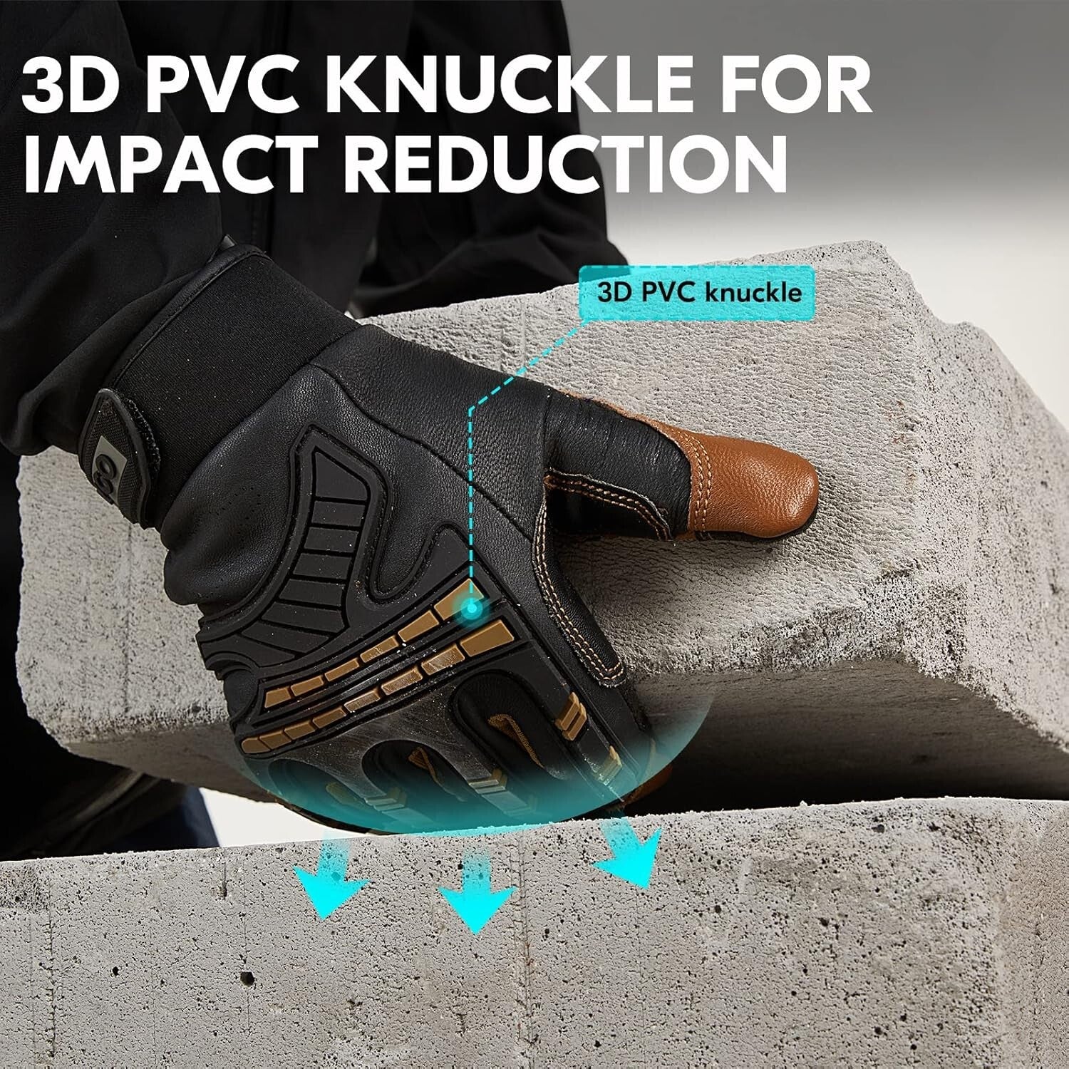 Ergonomic High Dexterity Winter Gloves - Touchscreen, Waterproof, Brown Medium