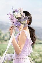 Load image into Gallery viewer, Lavender Artificial Flower Bridesmaid Bouquet Set of 4 - Elegant 7-Inch Design