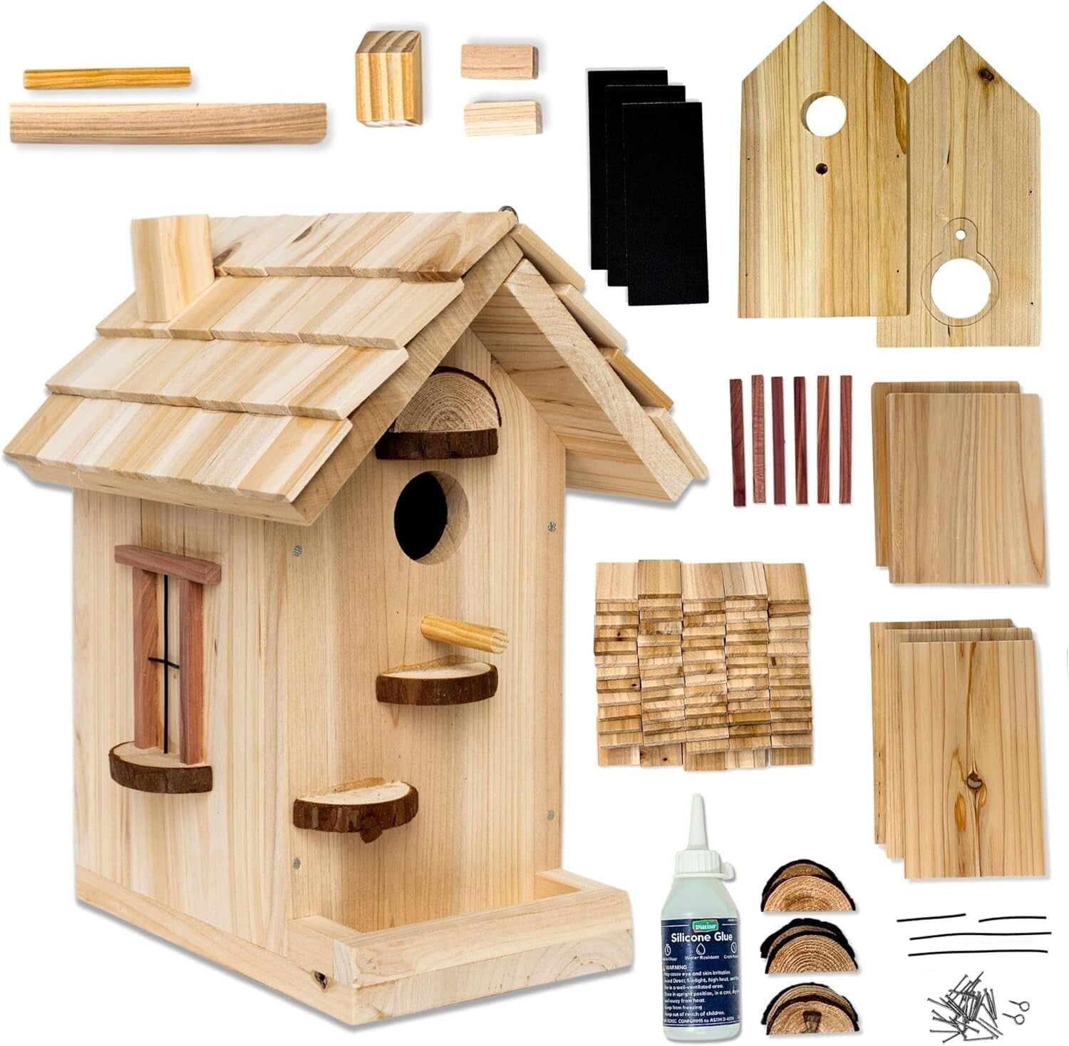 Family-Friendly Build-Your-Own Birdhouse Kit - Nurture Creativity Outdoors