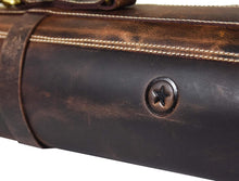 Load image into Gallery viewer, Artisan Crafted Leather Knife Roll with Adjustable Strap &amp; 10 Elastic Pockets