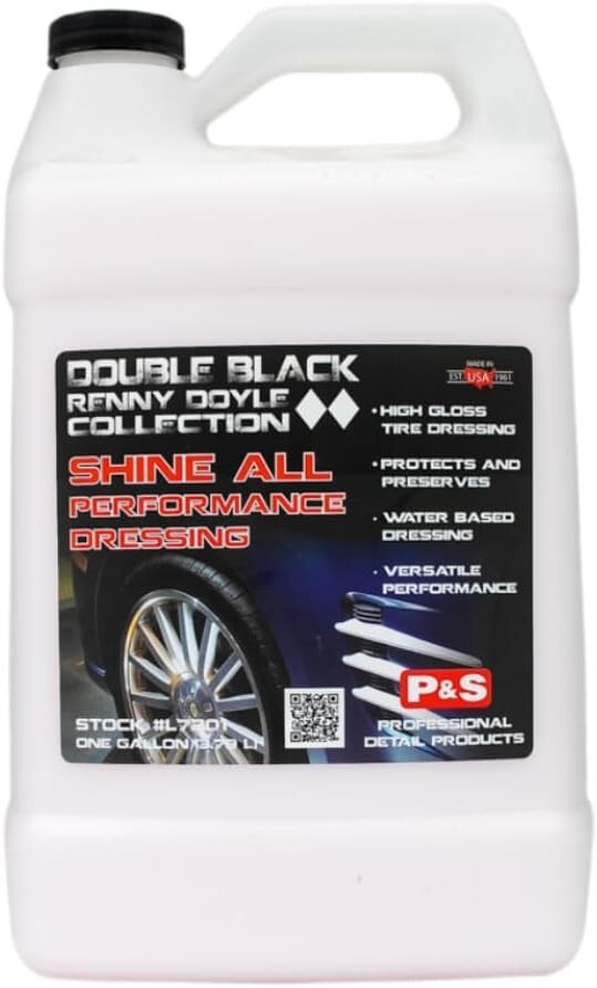 Shine All: Premium 1 Gallon Tire Dressing for Tires, Rubber, and Leather Care