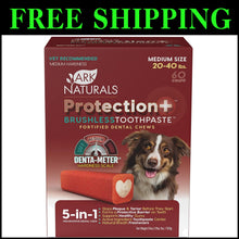 Load image into Gallery viewer, Veterinarian-Formulated Brushless Dog Toothpaste Chews for Medium Breeds 54oz
