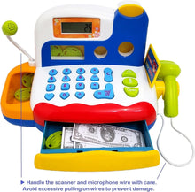 Load image into Gallery viewer, Engaging Toy Cash Register with Sound, Play Money &amp; Grocery Items for Kids