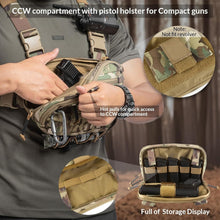 Load image into Gallery viewer, Durable 500D Tactical Chest Pack with CCW Compartment - Ambidextrous Design